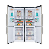 Forno 48 Inch Bottom Mount 22.2 cu. ft. Refrigerator in Stainless Steel, FFFFD1948-48S